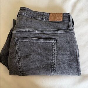 Madewell Faded Black Curvy Perfect Vintage Jeans
